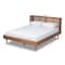 Baxton Studio Rina Walnut Finished and Rattan Full Size Platform Bed with Headboard 159-9812-9813 - alternate 10